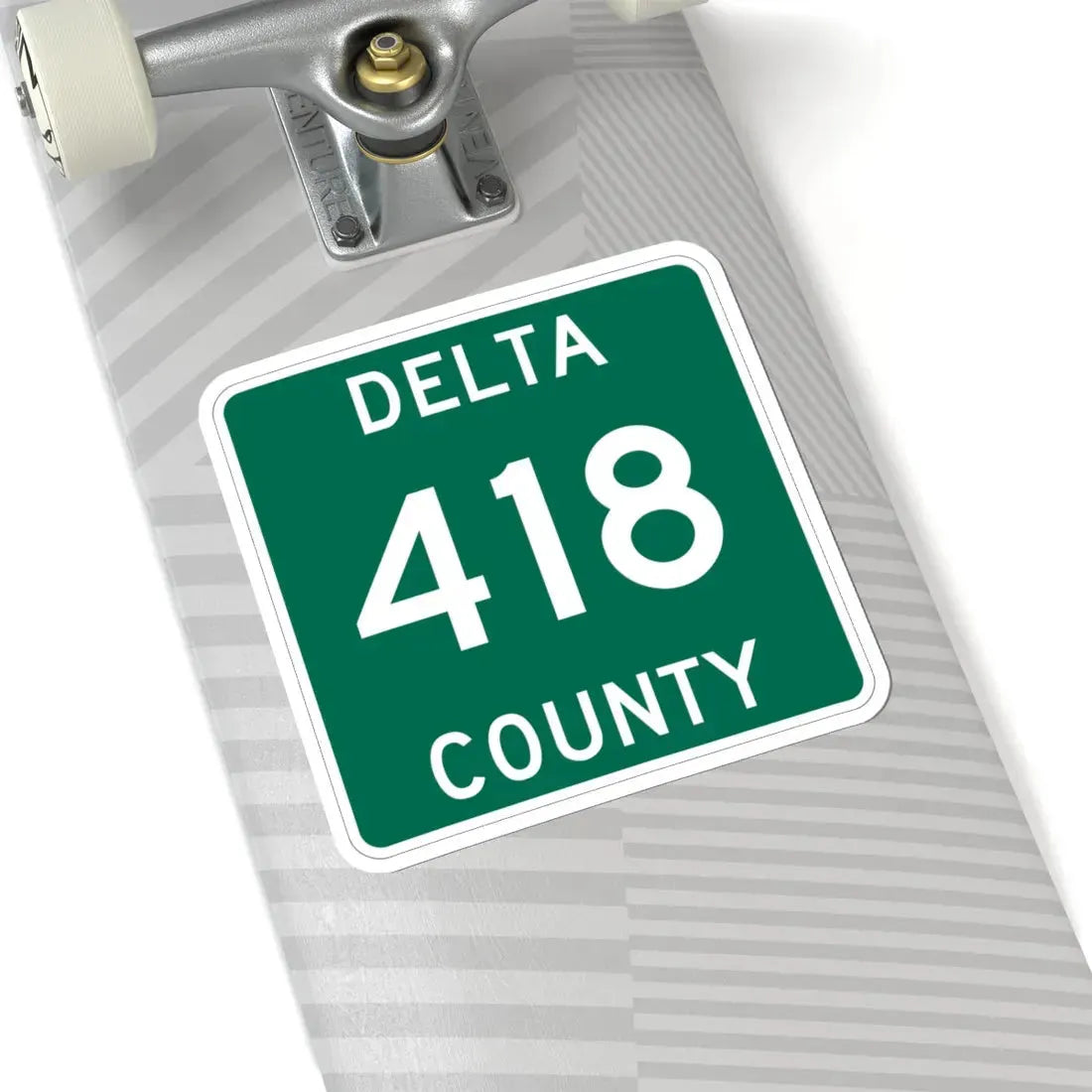 Michigan 418 Delta County (Michigan) (Road Sign) STICKER Vinyl Kiss-Cut Decal - The Sticker Space