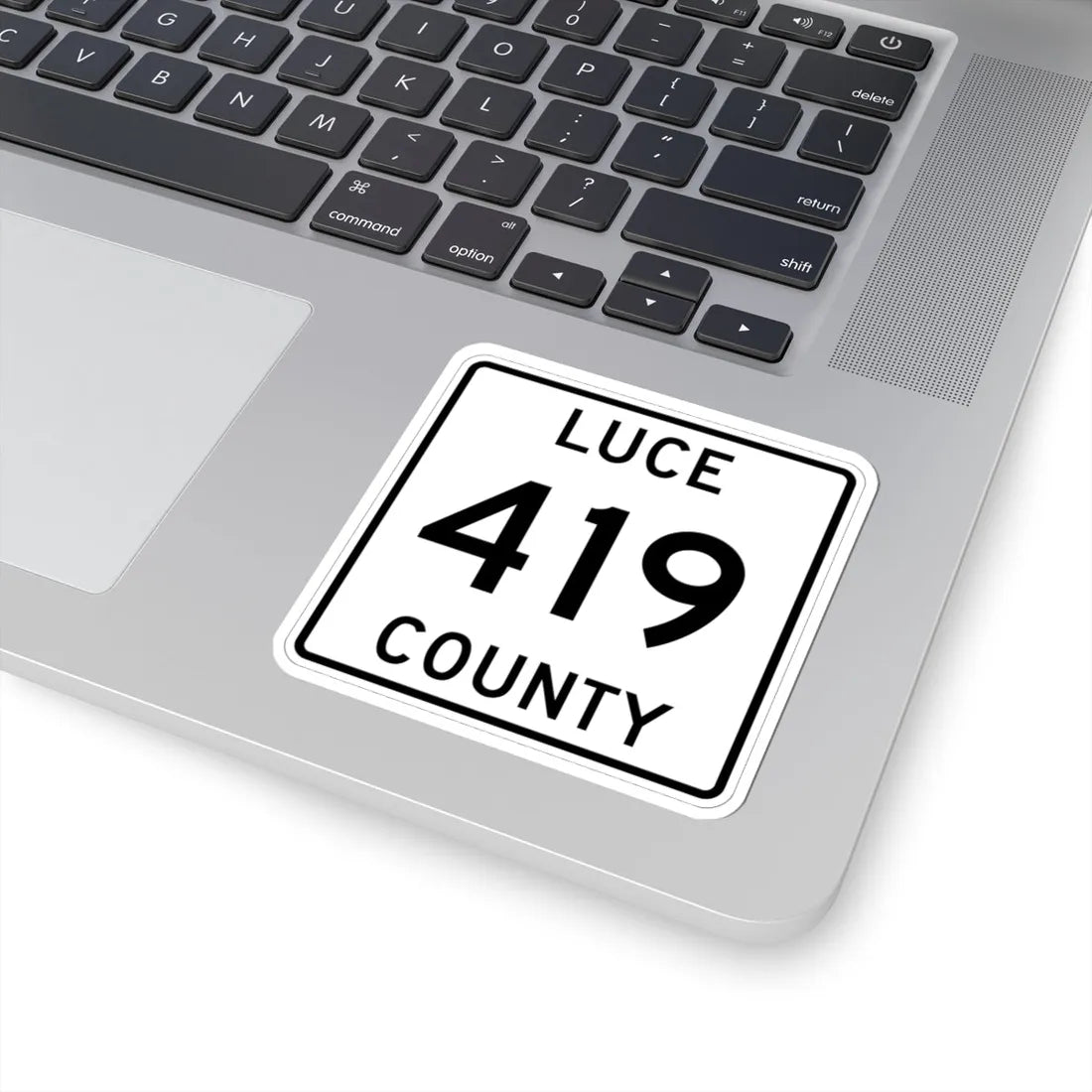 Michigan 419 Luce County (Michigan) (Road Sign) STICKER Vinyl Kiss-Cut Decal - The Sticker Space