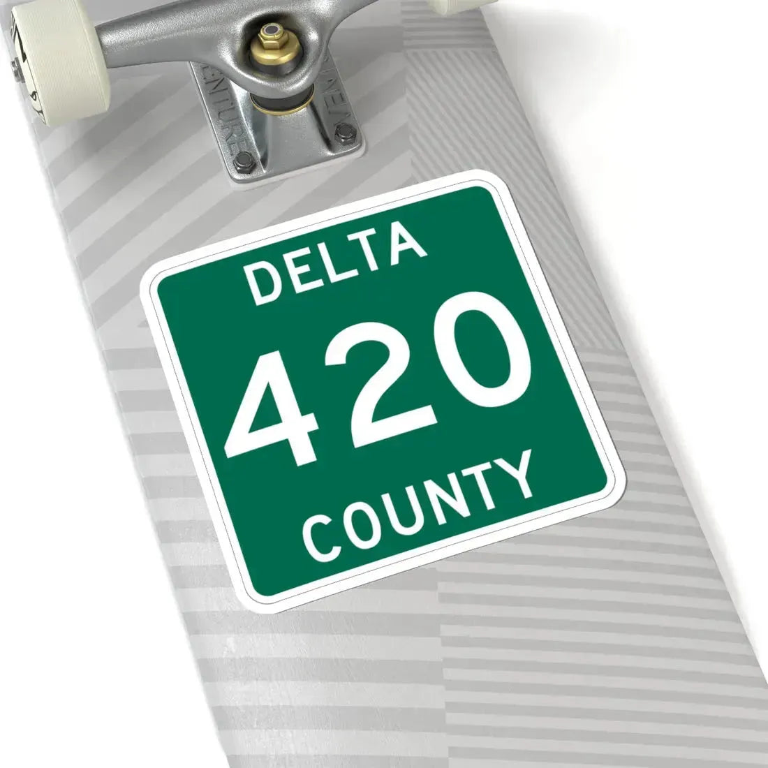 Michigan 420 Delta County (Michigan) (Road Sign) STICKER Vinyl Kiss-Cut Decal - The Sticker Space