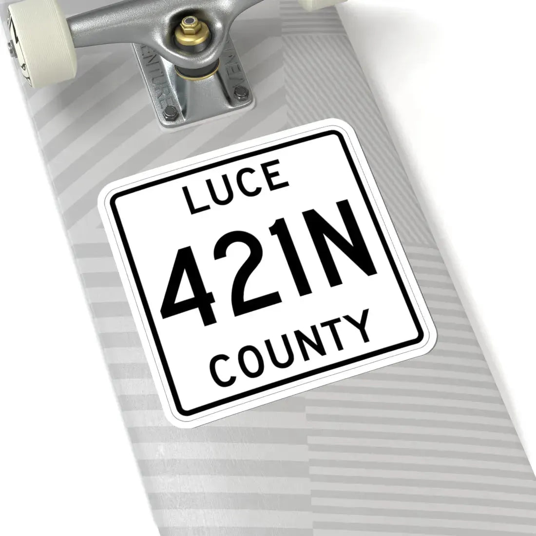 Michigan 421N Luce County (Michigan) (Road Sign) STICKER Vinyl Kiss-Cut Decal - The Sticker Space