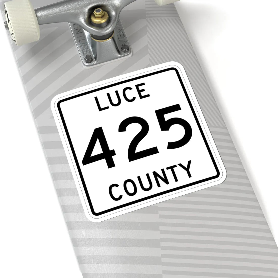Michigan 425 Luce County (Michigan) (Road Sign) STICKER Vinyl Kiss-Cut Decal - The Sticker Space