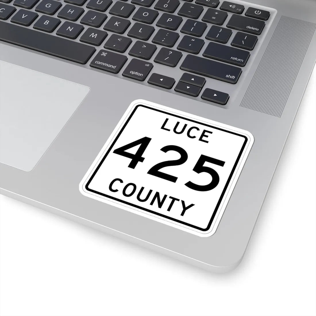 Michigan 425 Luce County (Michigan) (Road Sign) STICKER Vinyl Kiss-Cut Decal - The Sticker Space