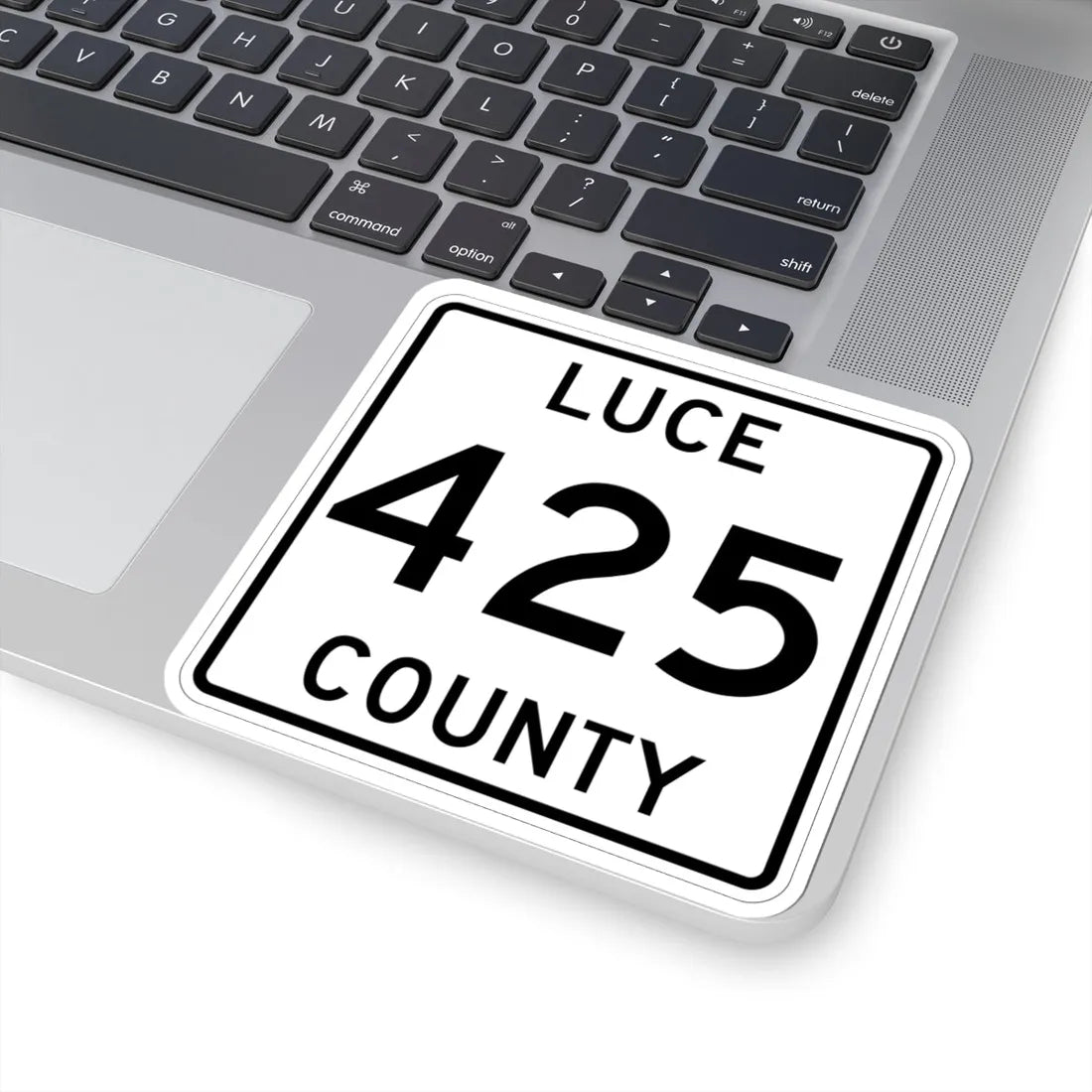 Michigan 425 Luce County (Michigan) (Road Sign) STICKER Vinyl Kiss-Cut Decal - The Sticker Space