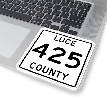Michigan 425 Luce County (Michigan) (Road Sign) STICKER Vinyl Kiss-Cut Decal - The Sticker Space
