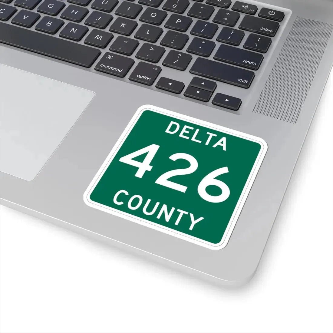 Michigan 426 Delta County (Michigan) (Road Sign) STICKER Vinyl Kiss-Cut Decal - The Sticker Space
