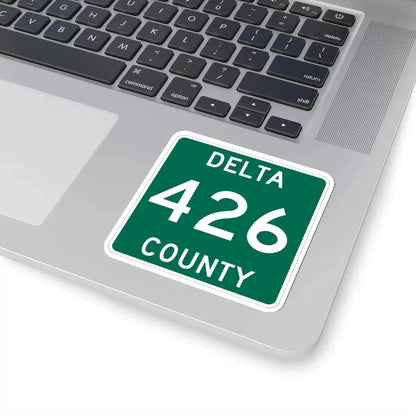 Michigan 426 Delta County (Michigan) (Road Sign) STICKER Vinyl Kiss-Cut Decal - The Sticker Space