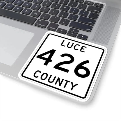 Michigan 426 Luce County (Michigan) (Road Sign) STICKER Vinyl Kiss-Cut Decal - The Sticker Space