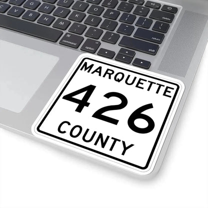 Michigan 426 Marquette County (Michigan) (Road Sign) STICKER Vinyl Kiss-Cut Decal - The Sticker Space