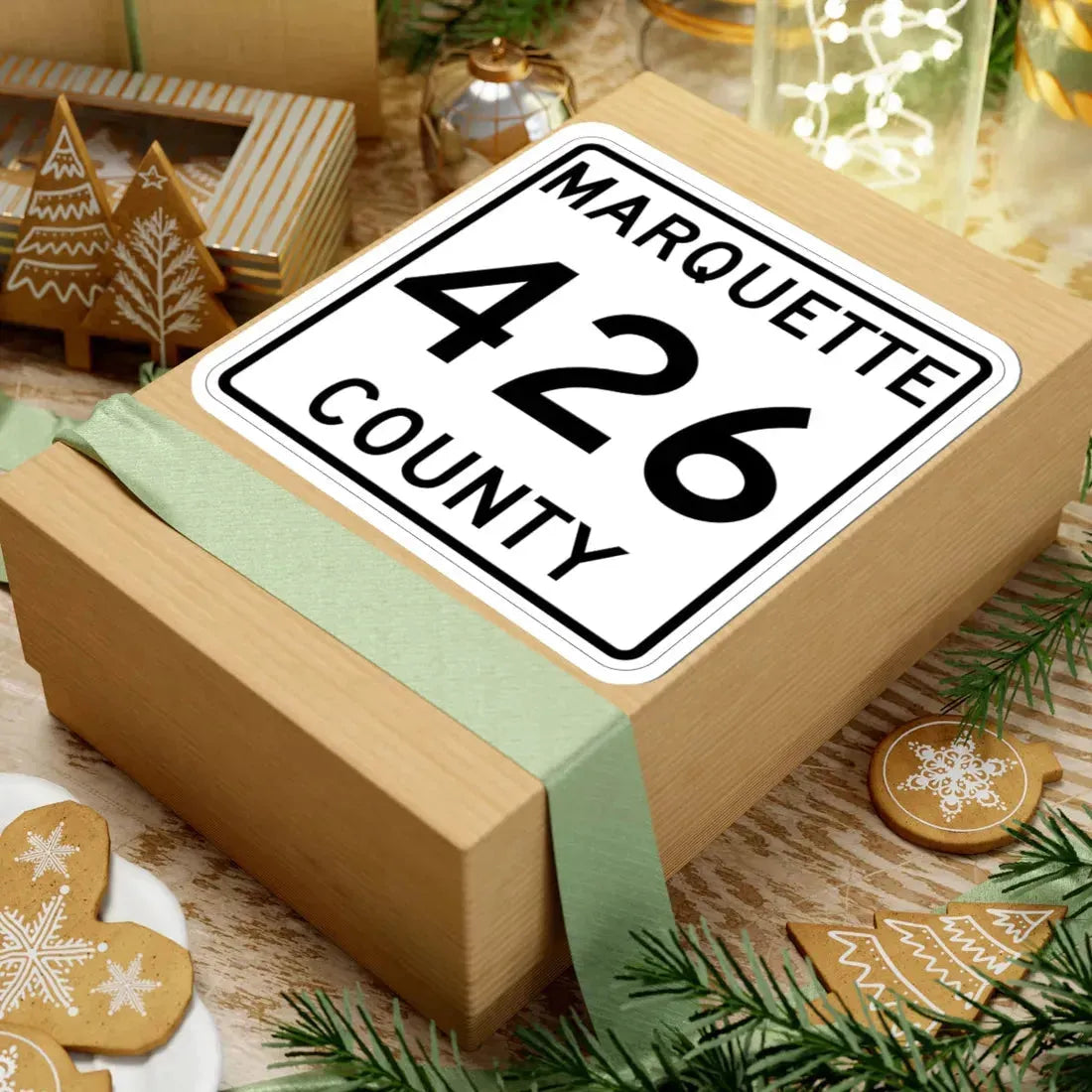 Michigan 426 Marquette County (Michigan) (Road Sign) STICKER Vinyl Kiss-Cut Decal - The Sticker Space