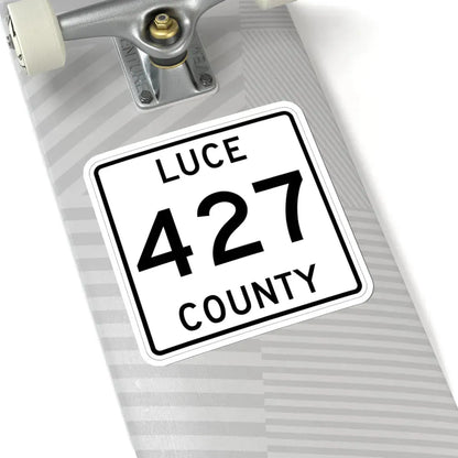 Michigan 427 Luce County (Michigan) (Road Sign) STICKER Vinyl Kiss-Cut Decal - The Sticker Space