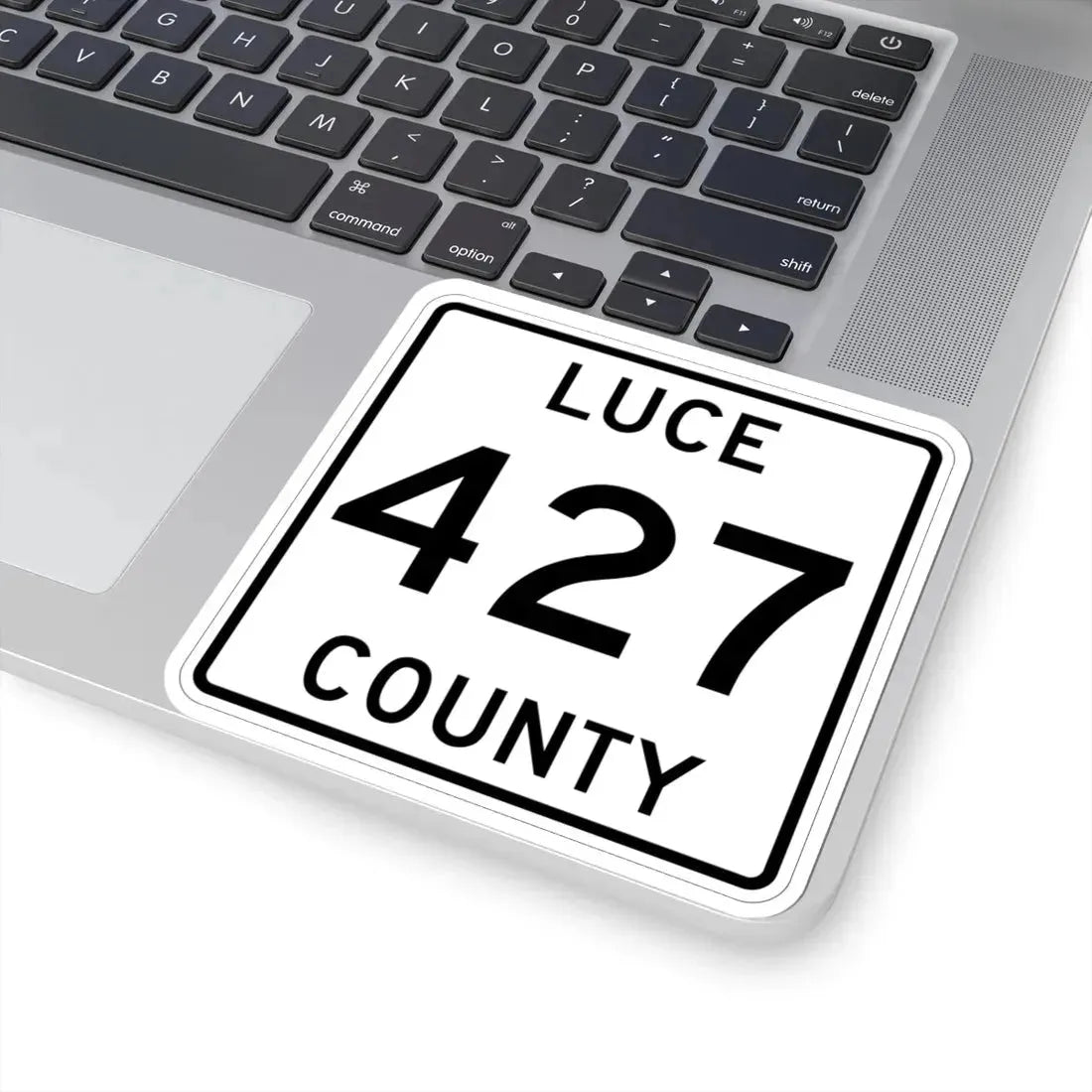 Michigan 427 Luce County (Michigan) (Road Sign) STICKER Vinyl Kiss-Cut Decal - The Sticker Space