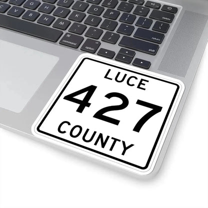 Michigan 427 Luce County (Michigan) (Road Sign) STICKER Vinyl Kiss-Cut Decal - The Sticker Space