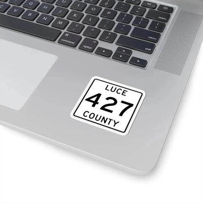 Michigan 427 Luce County (Michigan) (Road Sign) STICKER Vinyl Kiss-Cut Decal - The Sticker Space