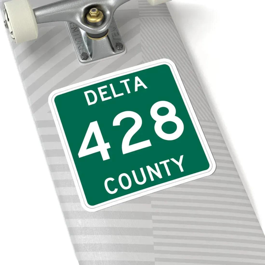 Michigan 428 Delta County (Michigan) (Road Sign) STICKER Vinyl Kiss-Cut Decal - The Sticker Space