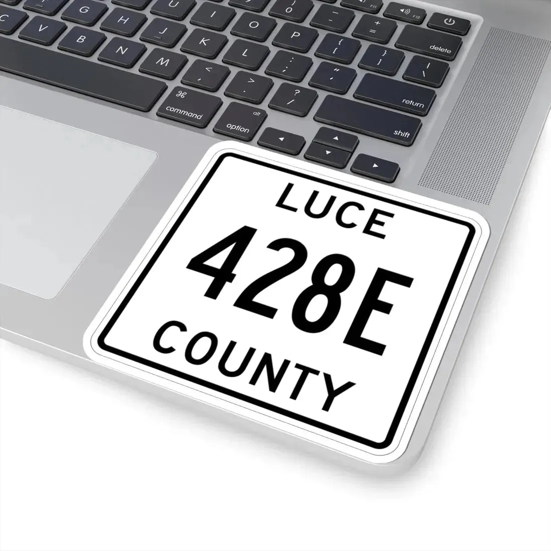 Michigan 428E Luce County (Michigan) (Road Sign) STICKER Vinyl Kiss-Cut Decal - The Sticker Space