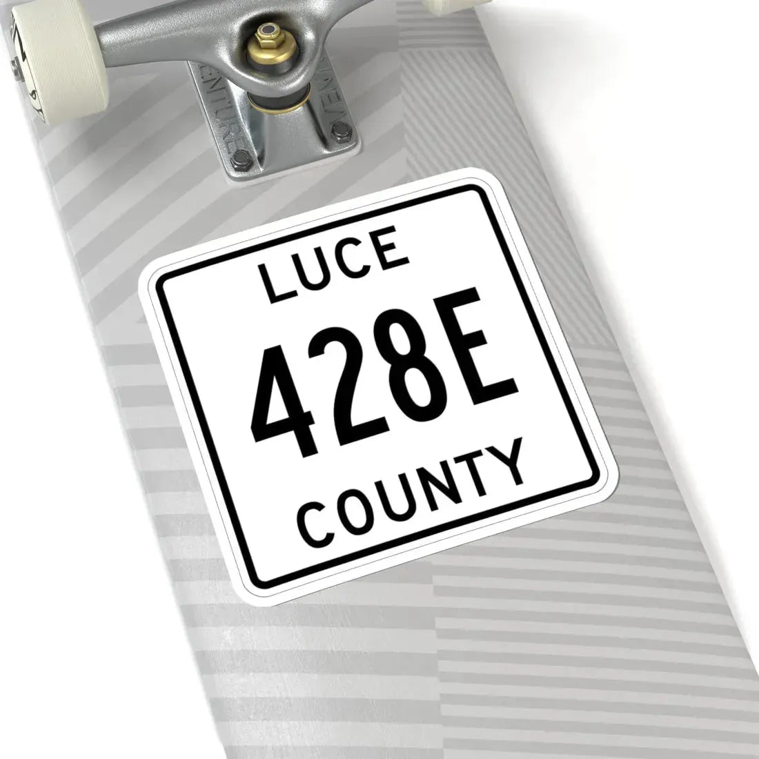 Michigan 428E Luce County (Michigan) (Road Sign) STICKER Vinyl Kiss-Cut Decal - The Sticker Space