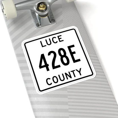 Michigan 428E Luce County (Michigan) (Road Sign) STICKER Vinyl Kiss-Cut Decal - The Sticker Space