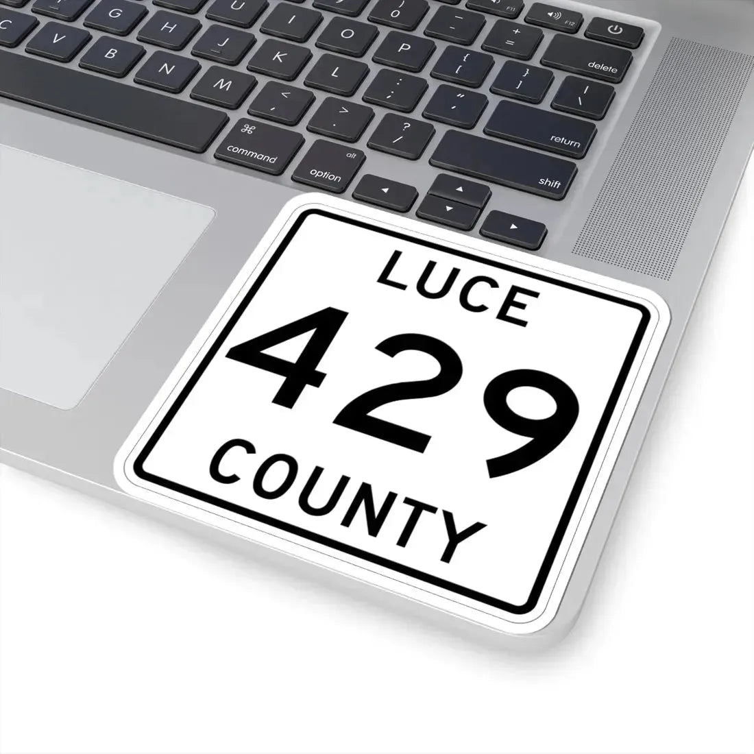 Michigan 429 Luce County (Michigan) (Road Sign) STICKER Vinyl Kiss-Cut Decal - The Sticker Space