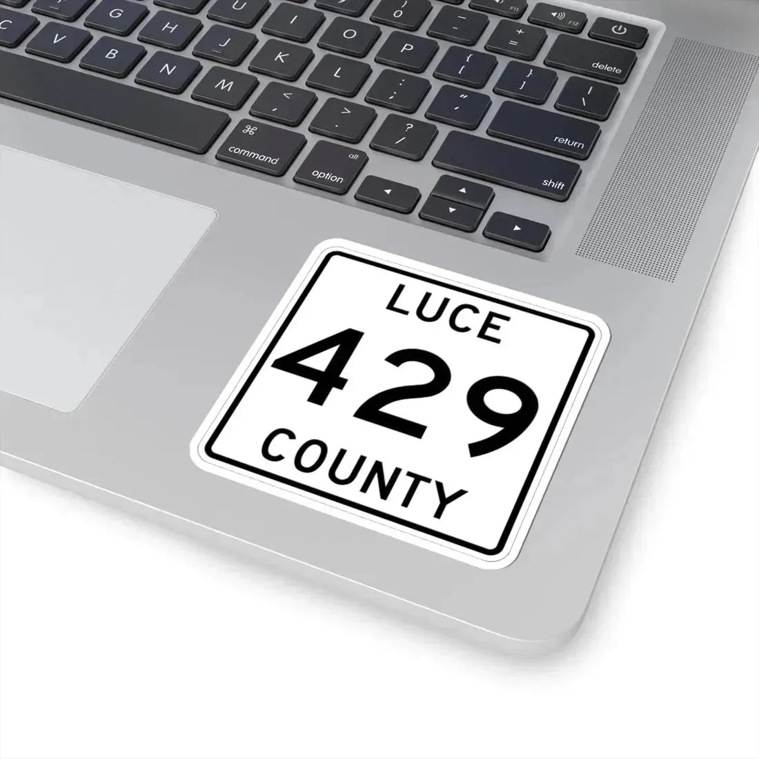 Michigan 429 Luce County (Michigan) (Road Sign) STICKER Vinyl Kiss-Cut Decal - The Sticker Space