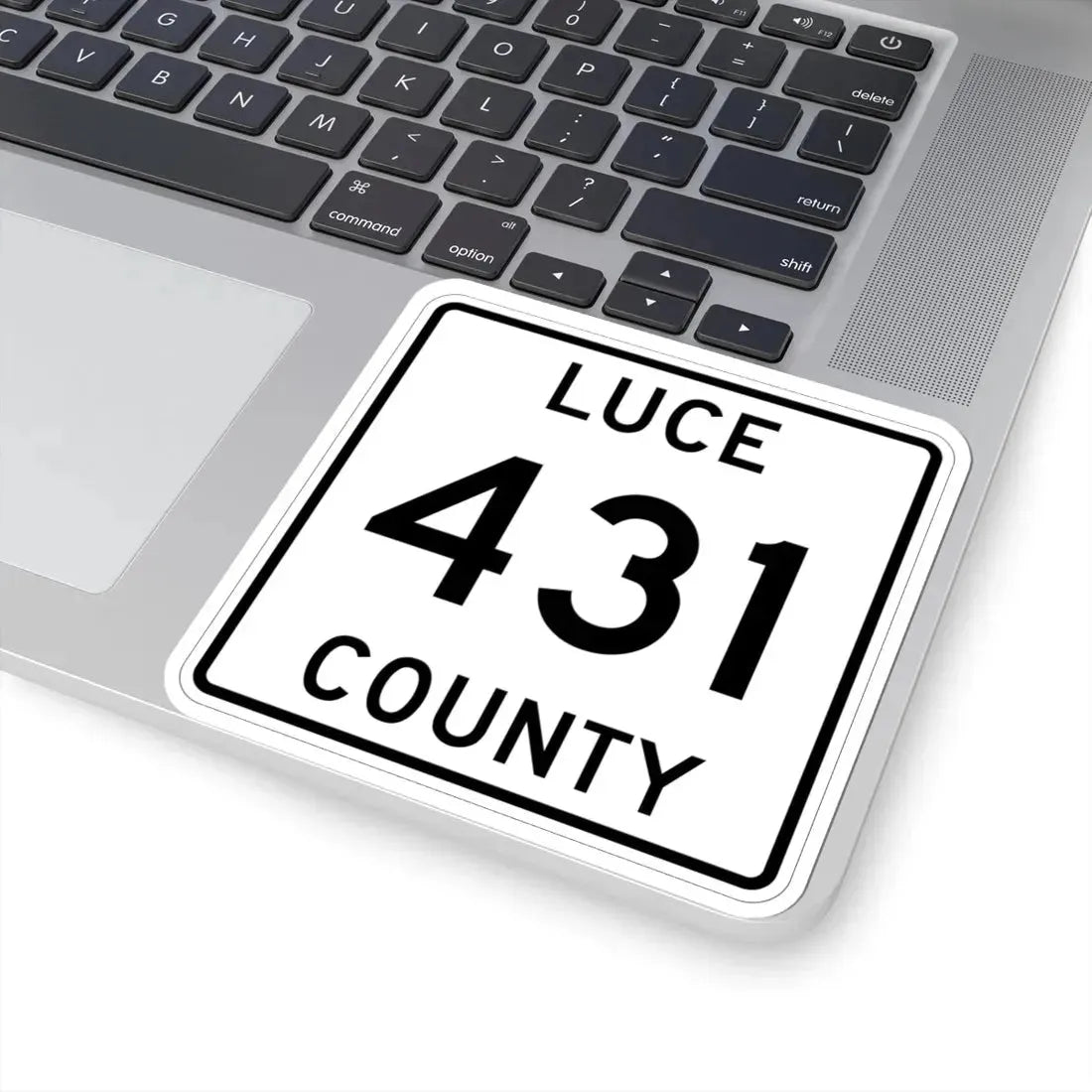 Michigan 431 Luce County (Michigan) (Road Sign) STICKER Vinyl Kiss-Cut Decal - The Sticker Space