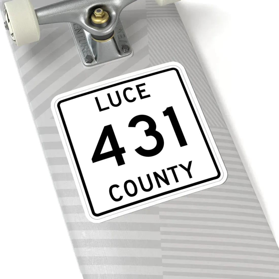 Michigan 431 Luce County (Michigan) (Road Sign) STICKER Vinyl Kiss-Cut Decal - The Sticker Space