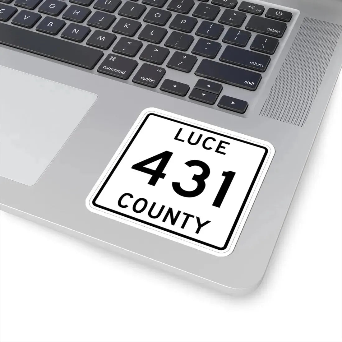 Michigan 431 Luce County (Michigan) (Road Sign) STICKER Vinyl Kiss-Cut Decal - The Sticker Space