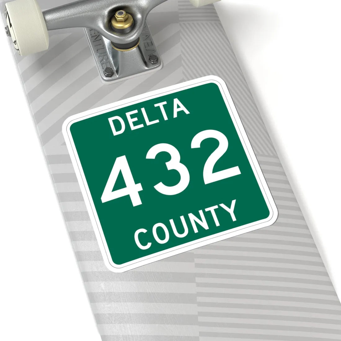 Michigan 432 Delta County (Michigan) (Road Sign) STICKER Vinyl Kiss-Cut Decal - The Sticker Space