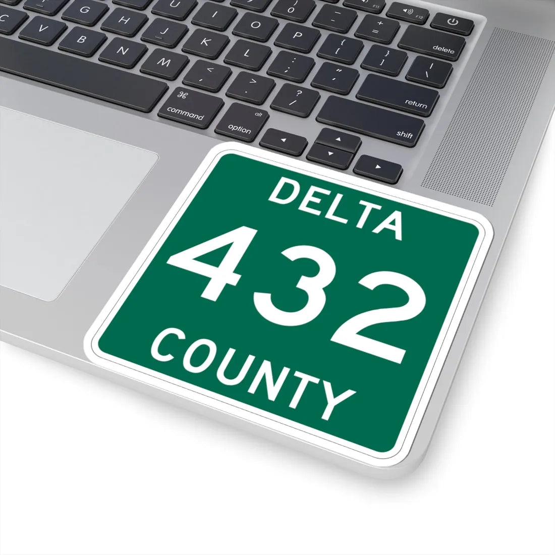 Michigan 432 Delta County (Michigan) (Road Sign) STICKER Vinyl Kiss-Cut Decal - The Sticker Space