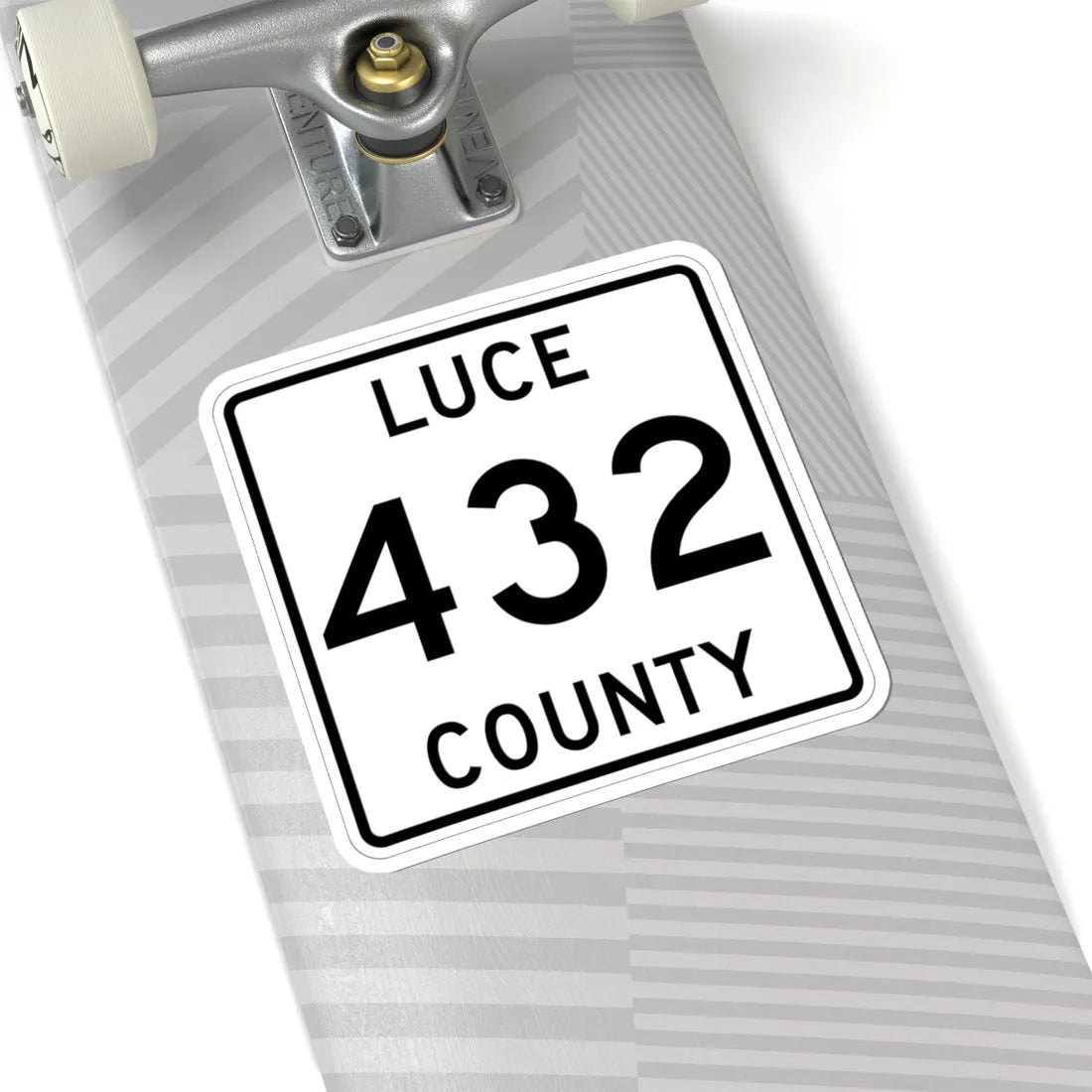 Michigan 432 Luce County (Michigan) (Road Sign) STICKER Vinyl Kiss-Cut Decal - The Sticker Space