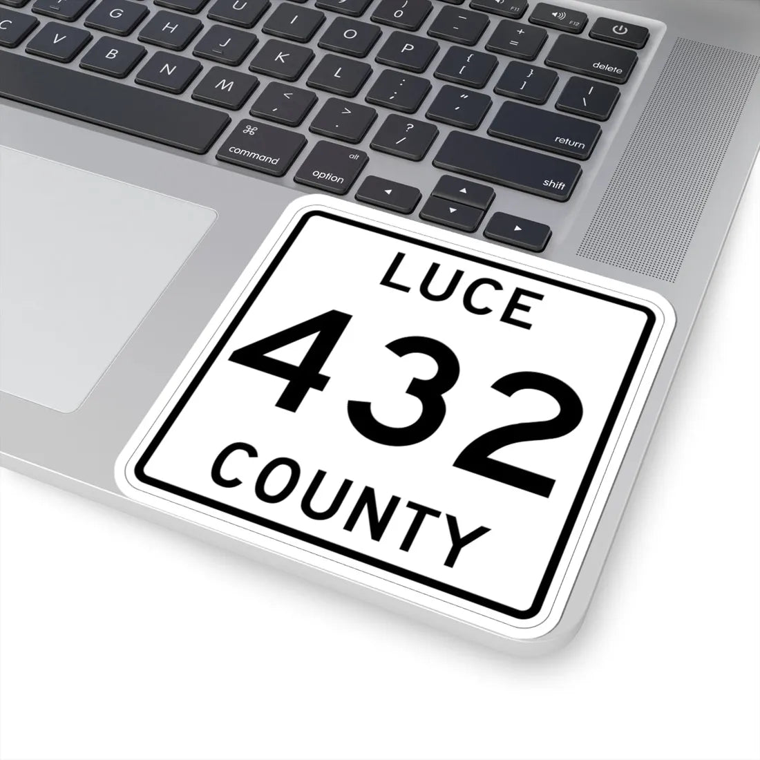 Michigan 432 Luce County (Michigan) (Road Sign) STICKER Vinyl Kiss-Cut Decal - The Sticker Space
