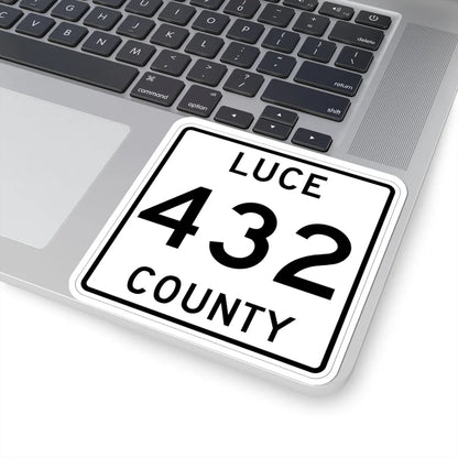 Michigan 432 Luce County (Michigan) (Road Sign) STICKER Vinyl Kiss-Cut Decal - The Sticker Space