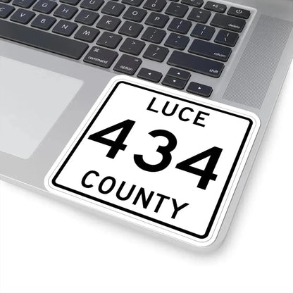Michigan 434 Luce County (Michigan) (Road Sign) STICKER Vinyl Kiss-Cut Decal - The Sticker Space