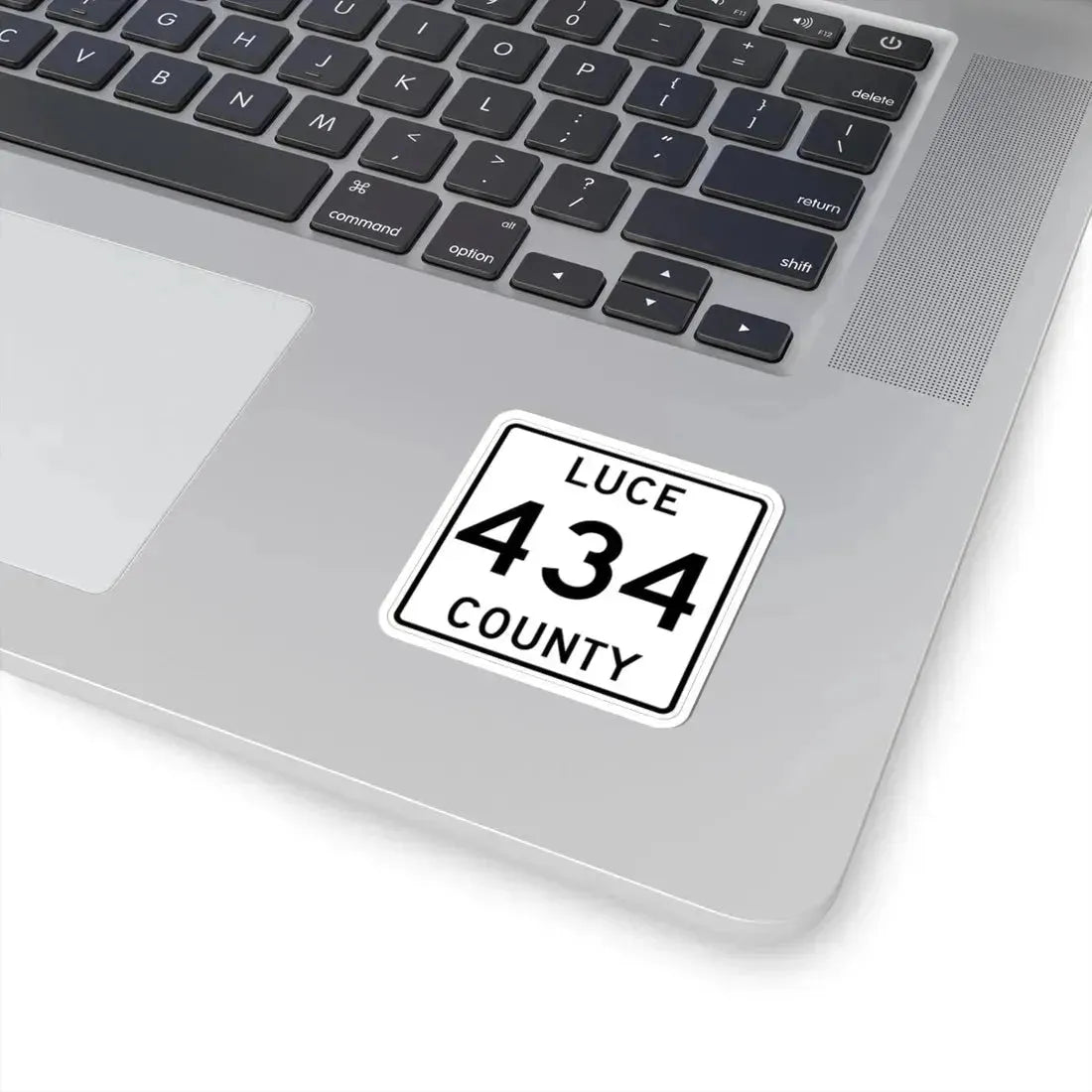 Michigan 434 Luce County (Michigan) (Road Sign) STICKER Vinyl Kiss-Cut Decal - The Sticker Space