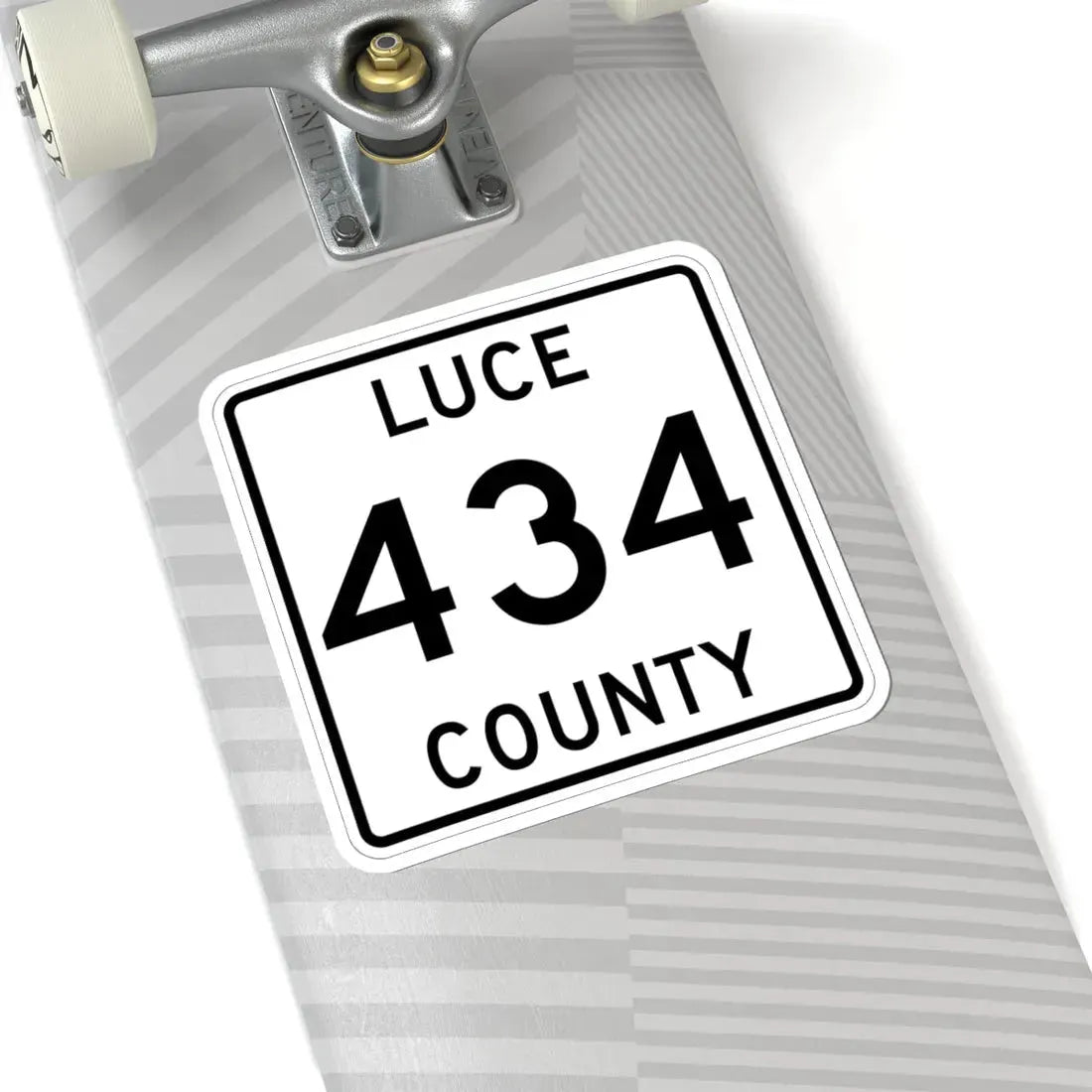 Michigan 434 Luce County (Michigan) (Road Sign) STICKER Vinyl Kiss-Cut Decal - The Sticker Space