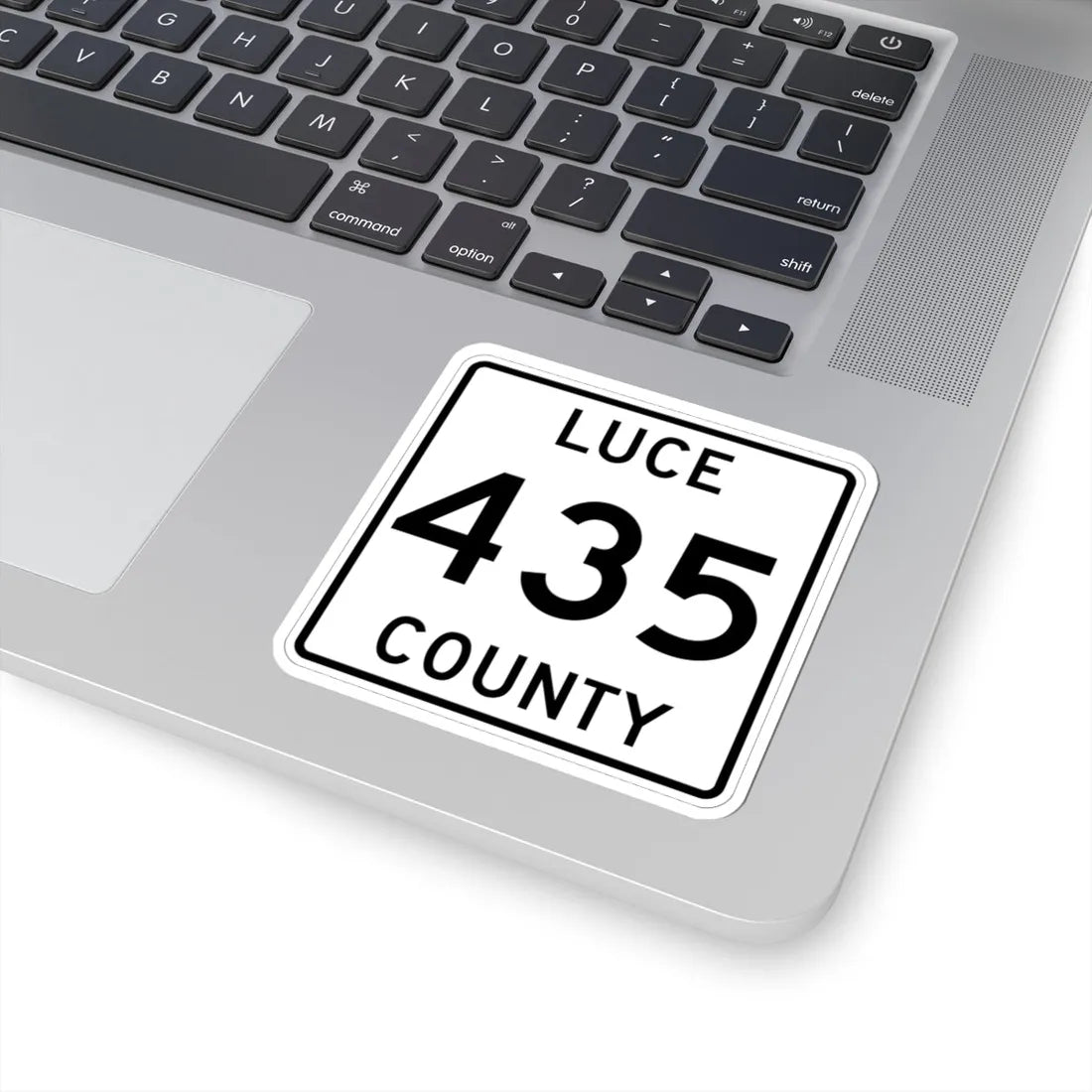 Michigan 435 Luce County (Michigan) (Road Sign) STICKER Vinyl Kiss-Cut Decal - The Sticker Space
