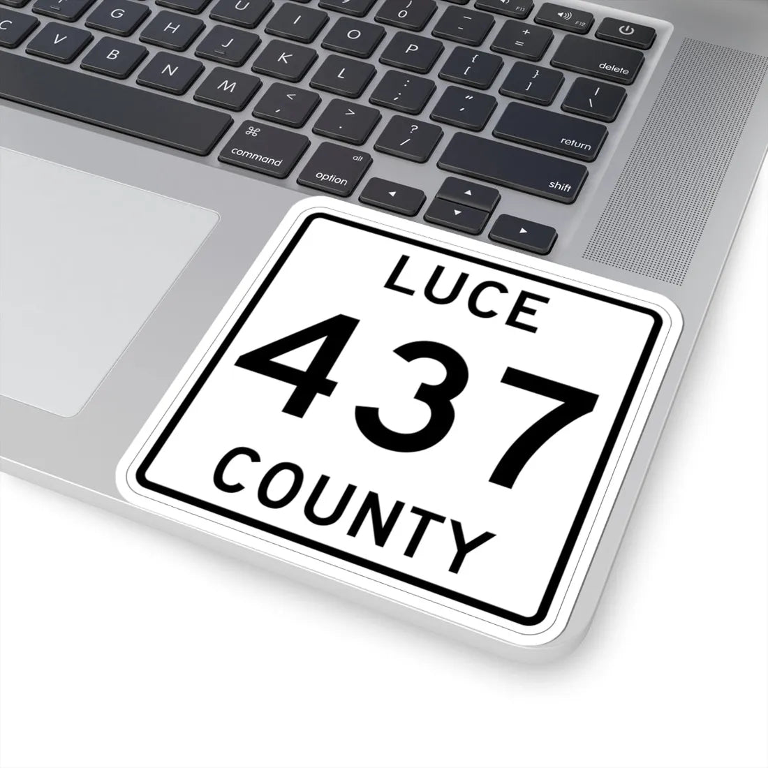 Michigan 437 Luce County (Michigan) (Road Sign) STICKER Vinyl Kiss-Cut Decal - The Sticker Space