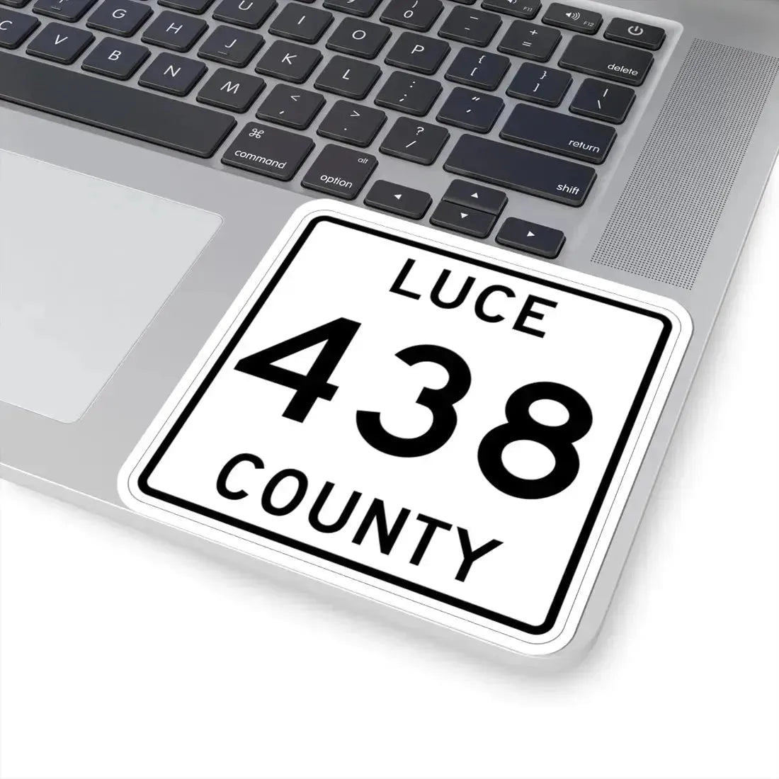 Michigan 438 Luce County (Michigan) (Road Sign) STICKER Vinyl Kiss-Cut Decal - The Sticker Space