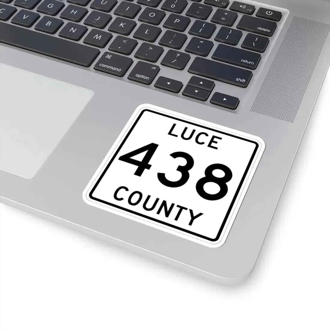 Michigan 438 Luce County (Michigan) (Road Sign) STICKER Vinyl Kiss-Cut Decal - The Sticker Space