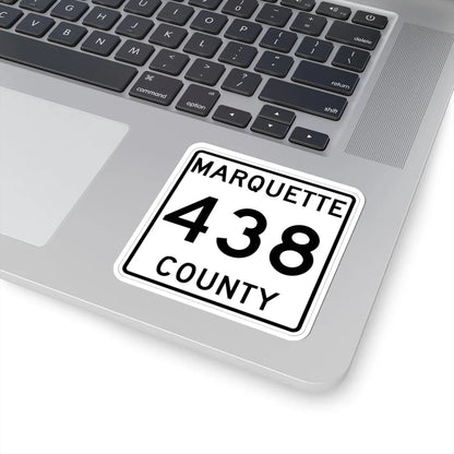 Michigan 438 Marquette County (Michigan) (Road Sign) STICKER Vinyl Kiss-Cut Decal - The Sticker Space