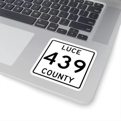 Michigan 439 Luce County (Michigan) (Road Sign) STICKER Vinyl Kiss-Cut Decal - The Sticker Space
