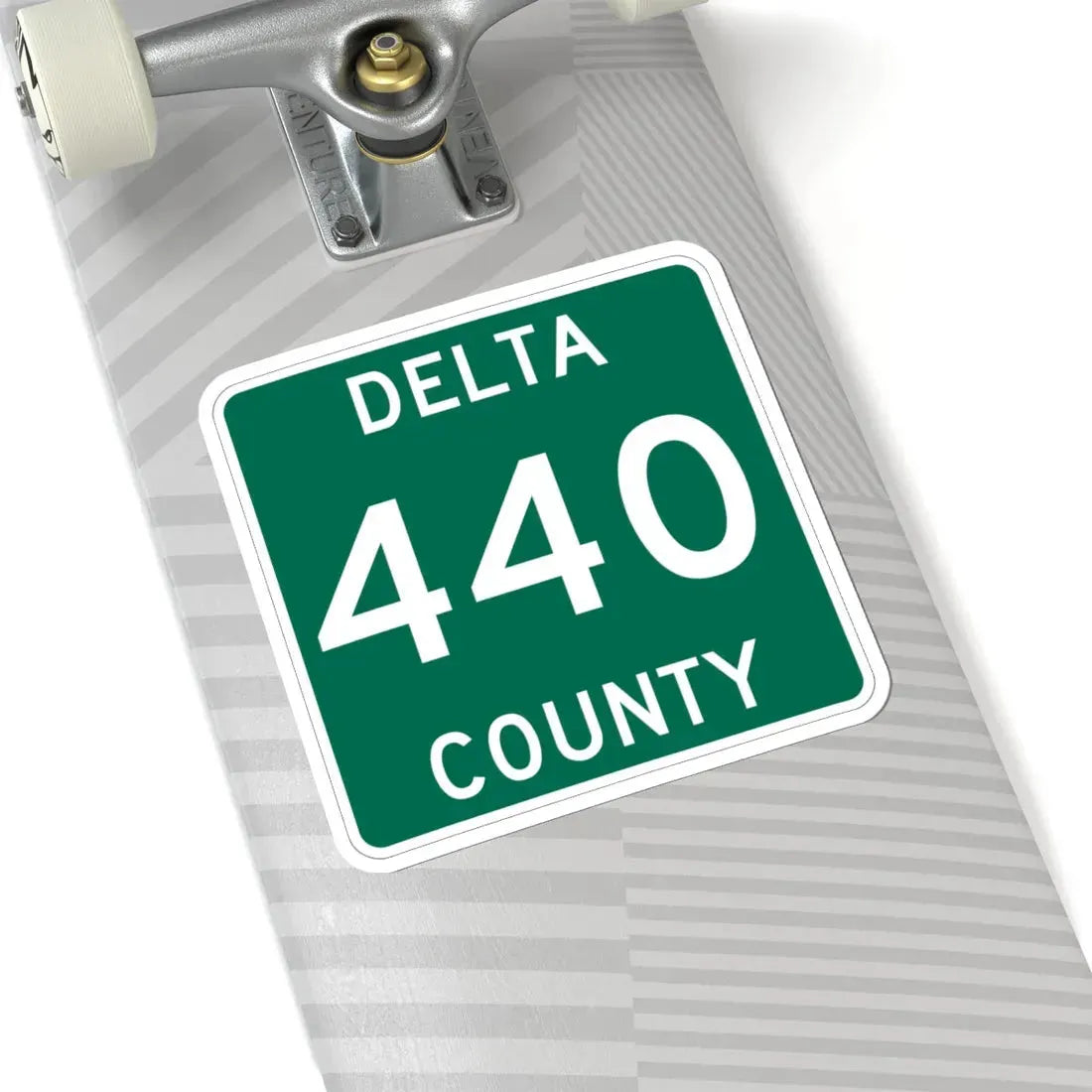 Michigan 440 Delta County (Michigan) (Road Sign) STICKER Vinyl Kiss-Cut Decal - The Sticker Space