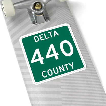 Michigan 440 Delta County (Michigan) (Road Sign) STICKER Vinyl Kiss-Cut Decal - The Sticker Space