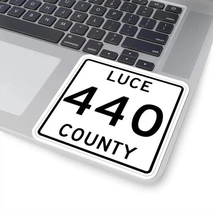 Michigan 440 Luce County (Michigan) (Road Sign) STICKER Vinyl Kiss-Cut Decal - The Sticker Space