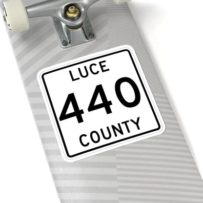 Michigan 440 Luce County (Michigan) (Road Sign) STICKER Vinyl Kiss-Cut Decal - The Sticker Space