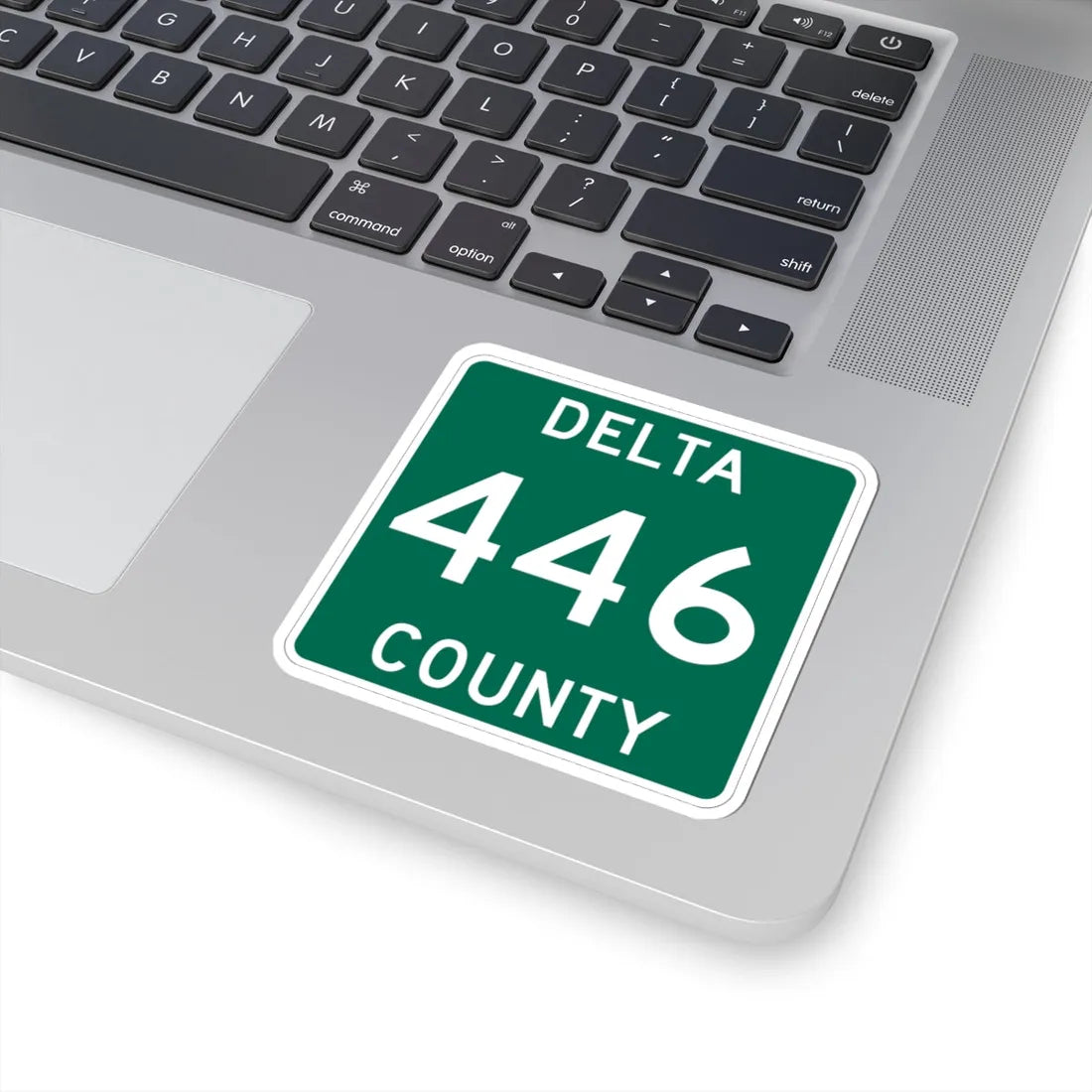 Michigan 446 Delta County (Michigan) (Road Sign) STICKER Vinyl Kiss-Cut Decal - The Sticker Space