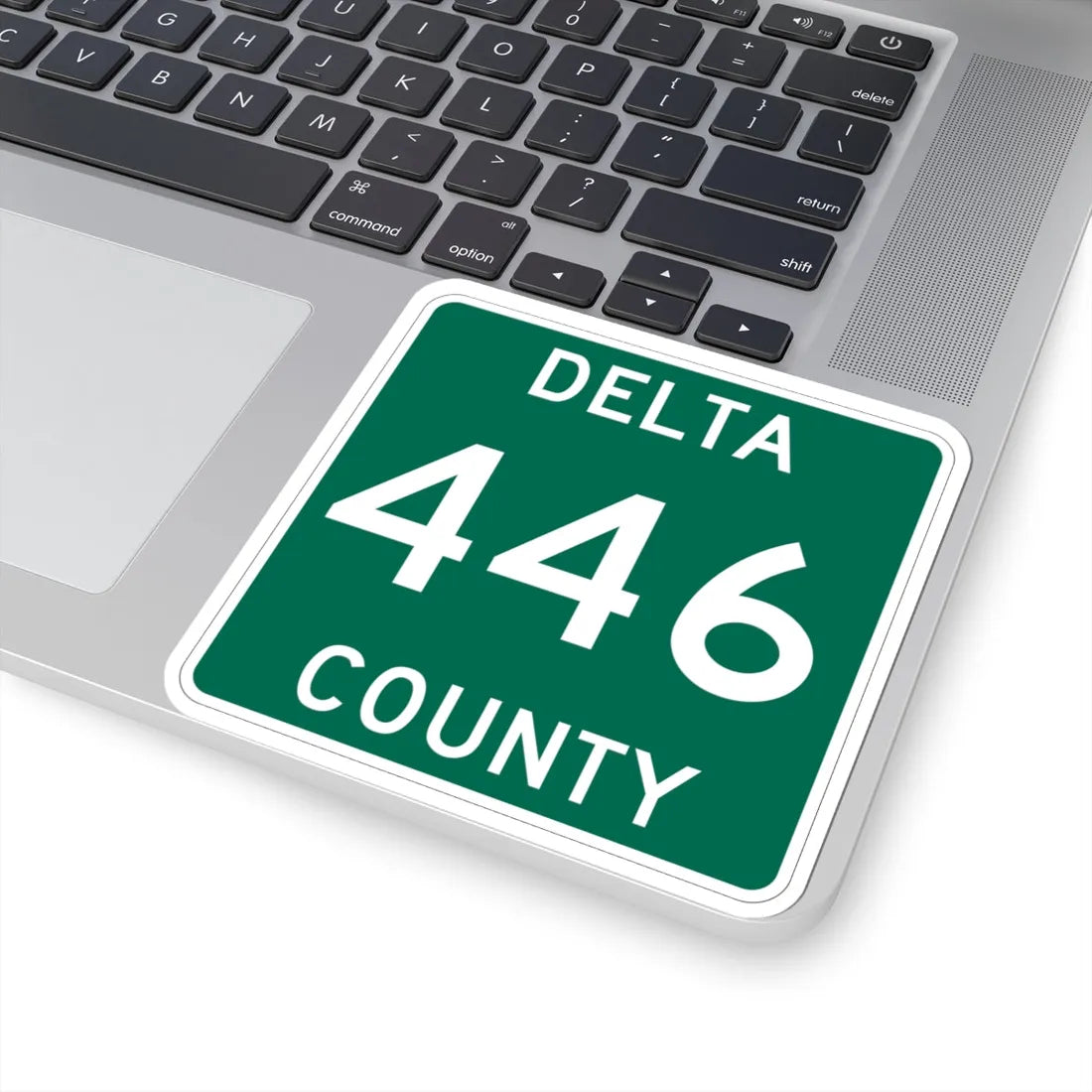Michigan 446 Delta County (Michigan) (Road Sign) STICKER Vinyl Kiss-Cut Decal - The Sticker Space