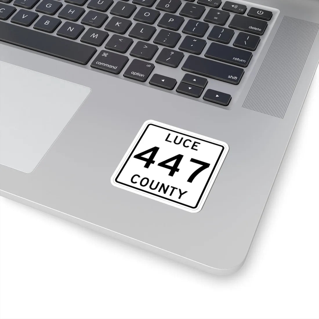 Michigan 447 Luce County (Michigan) (Road Sign) STICKER Vinyl Kiss-Cut Decal - The Sticker Space