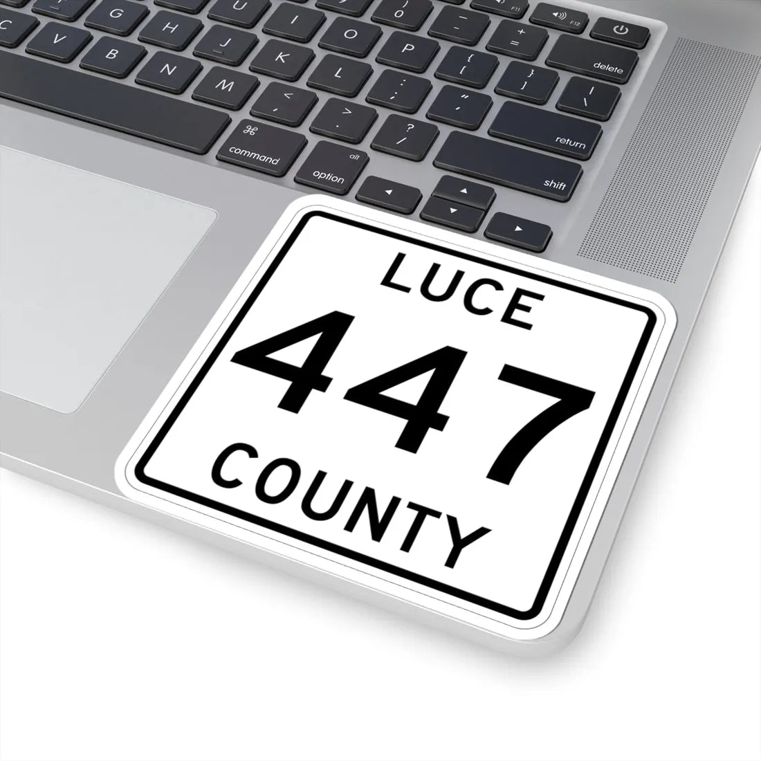 Michigan 447 Luce County (Michigan) (Road Sign) STICKER Vinyl Kiss-Cut Decal - The Sticker Space