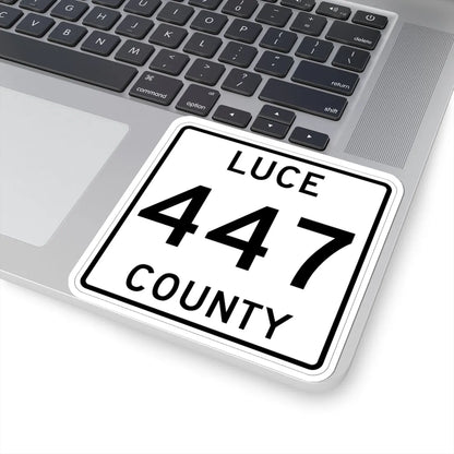 Michigan 447 Luce County (Michigan) (Road Sign) STICKER Vinyl Kiss-Cut Decal - The Sticker Space