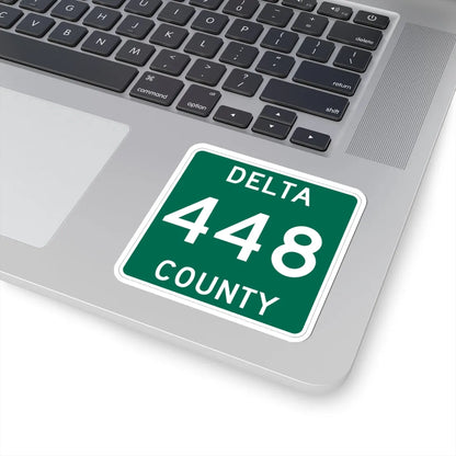Michigan 448 Delta County (Michigan) (Road Sign) STICKER Vinyl Kiss-Cut Decal - The Sticker Space